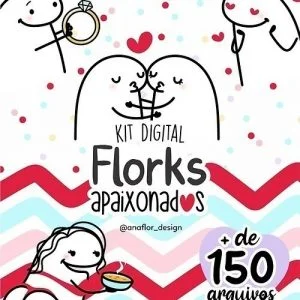 Florks Apaixonados Dia Dos Namorados Kit Digital Amor Love