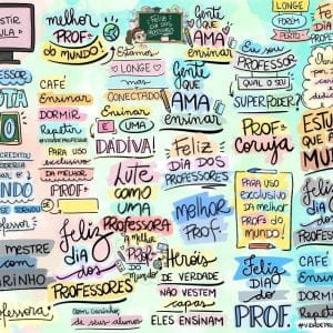 Ilustrações Dia Dos Professores Frases Magistério Em Png