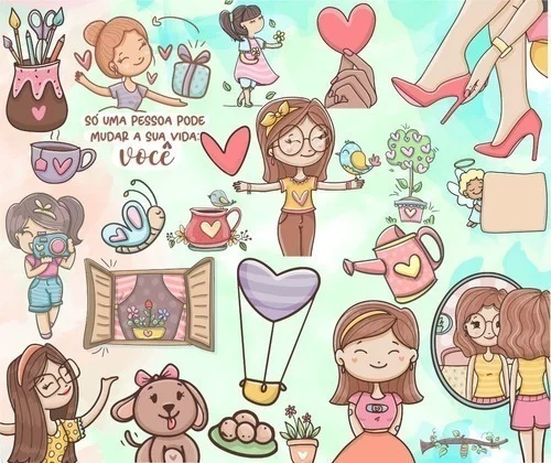 Kit Arquivo Lettering Frases Motivacional Incentivo Png