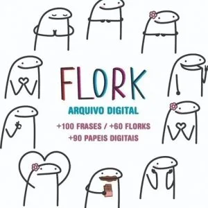 Kit Digital Flork Bento Cake Meme Frases Png Ilustracoes 8