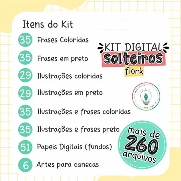 Kit Digital Flork Solteiros Artes Frases E Ilustrações Png 3 Kit Digital Flork Solteiros Artes Frases E Ilustrações Png
