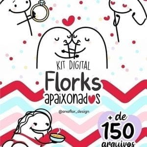 Kit Digital Florks Apaixonados Dia Dos Namorados Png Frases