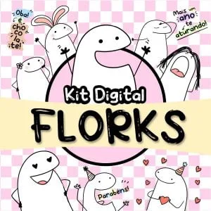 Kit Digital Florks Memes Signos Frases Ilustrações Caixa Tag 4 Kit Digital Florks Memes Signos Frases Ilustrações Caixa Tag