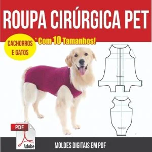 Molde Modelagem Roupa Cirúrgica Pet Cães E Gatos Em Pdf