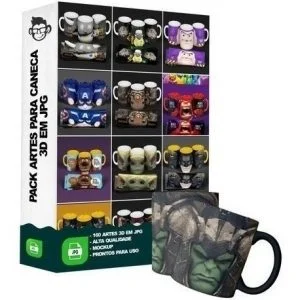 Pack 160 Artes 3d Para Canecas Jpg Mockup Heróis Vingadores 19 Pack 160 Artes 3d Para Canecas Jpg Mockup Heróis Vingadores