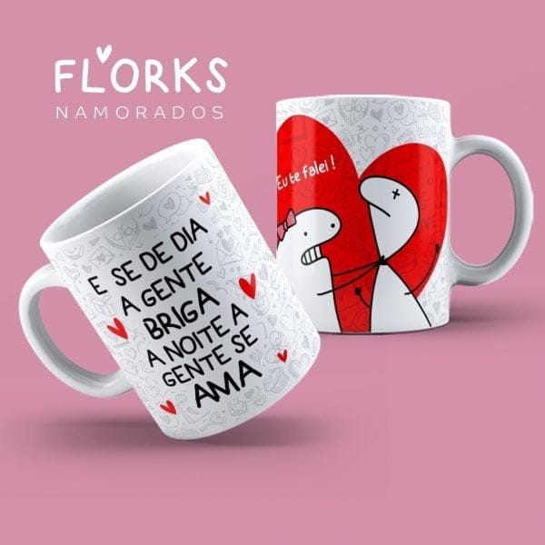 Pack 18 Estampas Caneca Dia Dos Namorados Flork Arquivos Png