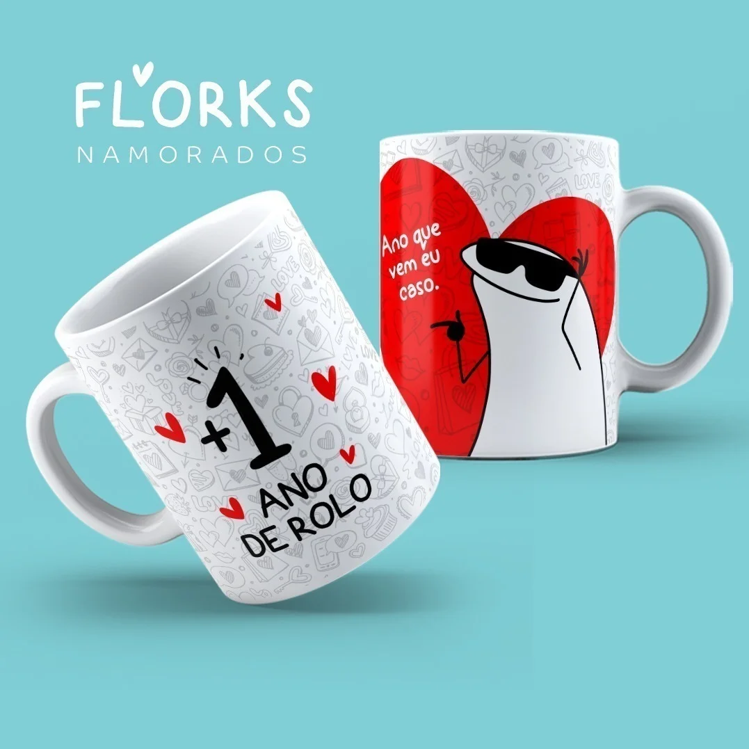 Pack 18 Estampas Caneca Dia Dos Namorados Flork Arquivos Png