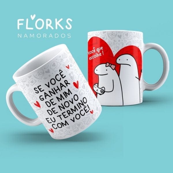 Pack 18 Estampas Caneca Dia Dos Namorados Flork Arquivos Png
