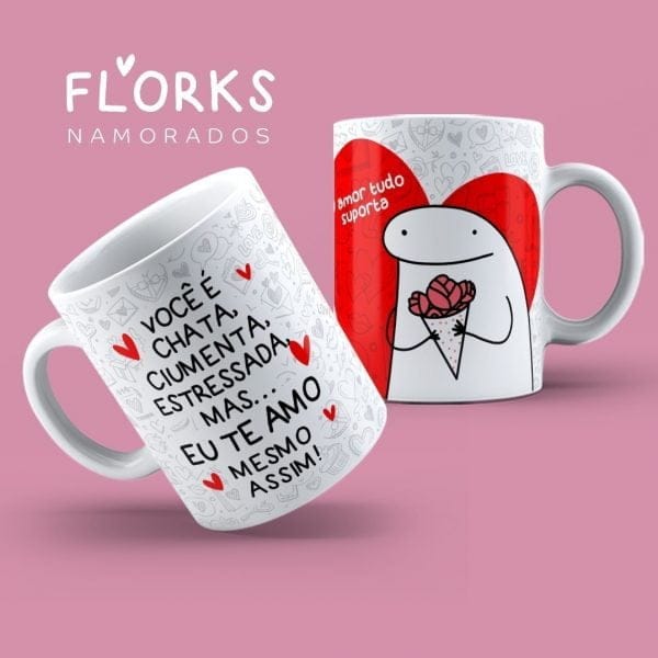 Pack 18 Estampas Caneca Dia Dos Namorados Flork Arquivos Png