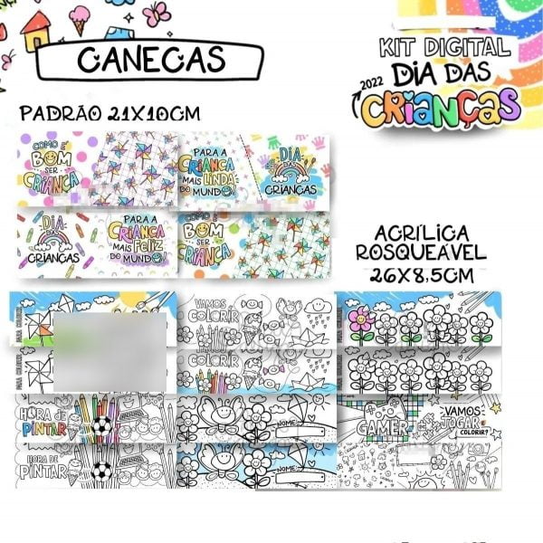 Pack Digital Dia Crianças 2022 Imagens Figuras Ilustrações