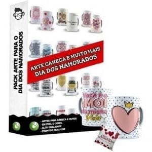 Pacote Artes Sublimação Dia Dos Namorados 1.0 Editável Corel