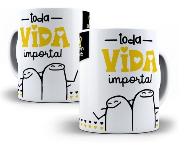 Pacote Estampas Caneca Flork Sublimação Setembro Amarelo Png