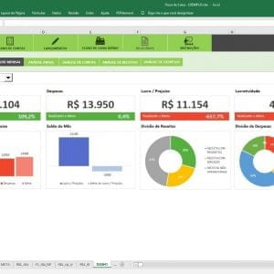 Planilha Excel Para Controle De Fluxo De Caixa Empresarial