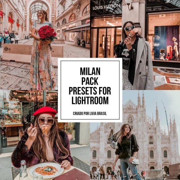 Presets Lightroom Lívia Brasil Pack Milan Mobile Celular