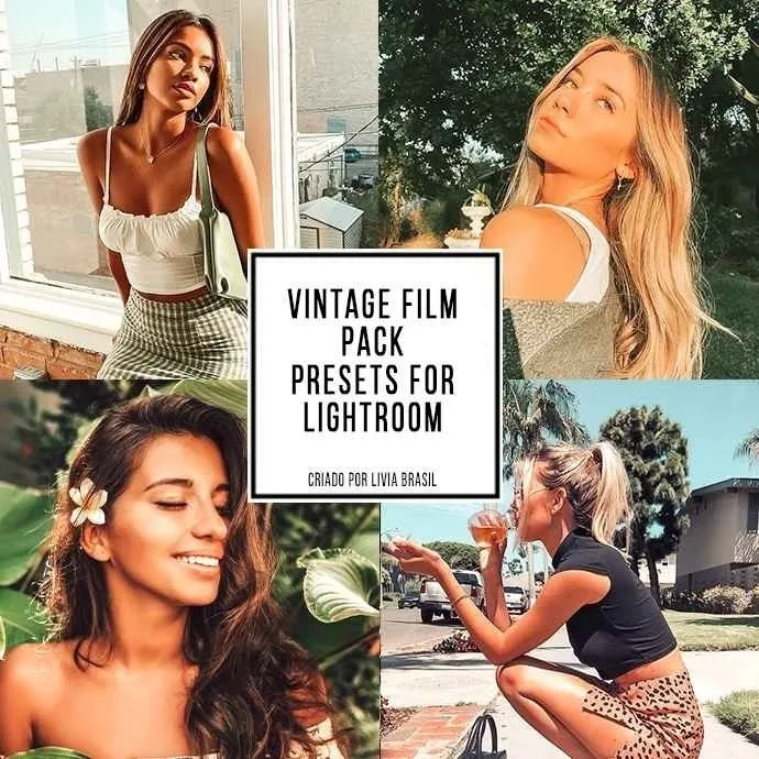 Presets Lightroom Lívia Brasil Pack Vintage Mobile Celular