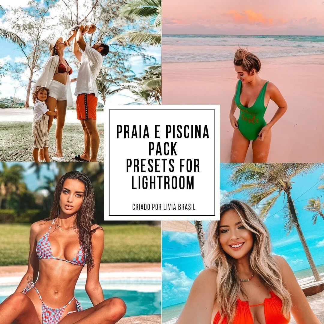 Presets Lightroom Lívia Brasil Praia Piscina Mobile Celular 1 Presets Lightroom Lívia Brasil Praia Piscina Mobile Celular