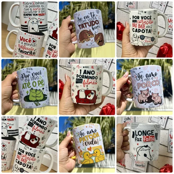 30 Designs Criativos para Canecas - Tema Namorados Flork