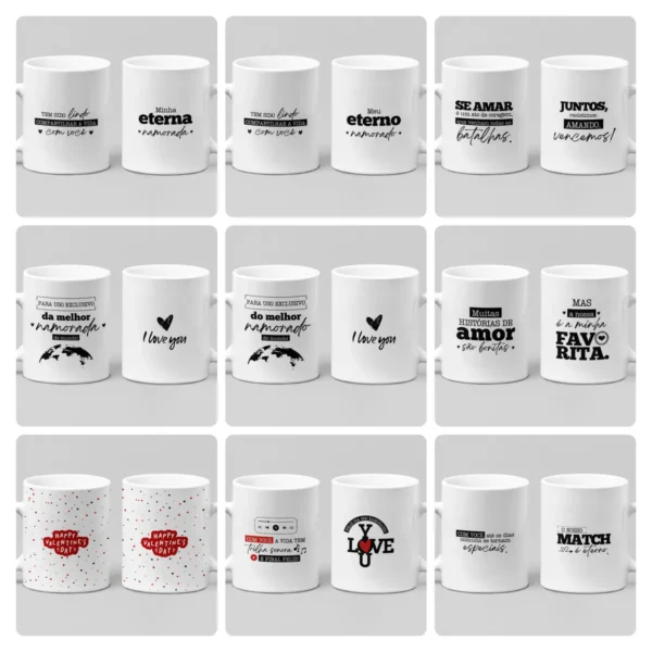 32 Estampas Românticas para Canecas - Download PDF