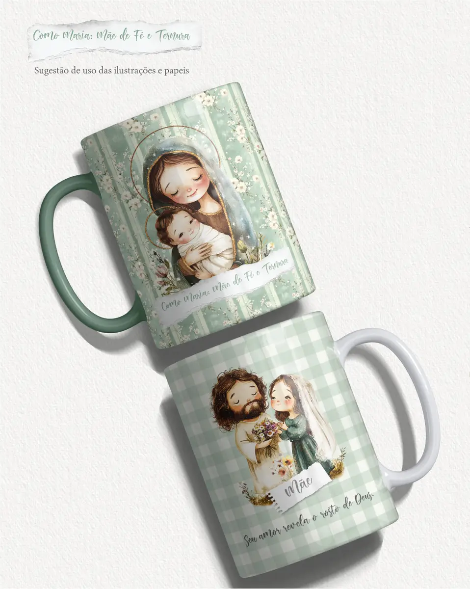 Pacote Aquarela Digital: Maria, Ícone de Ternura PNG 6 Pacote Aquarela Digital: Maria, Ícone de Ternura PNG - Imagem 6