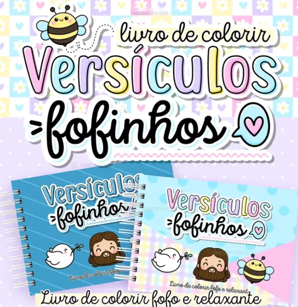 Versículos Ilustrados para Colorir - Kit de Atividades