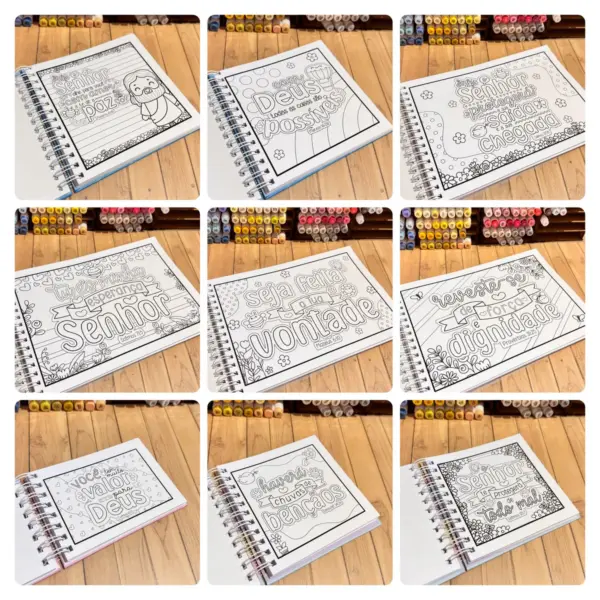 Versículos Ilustrados para Colorir - Kit de Atividades - Imagem 2