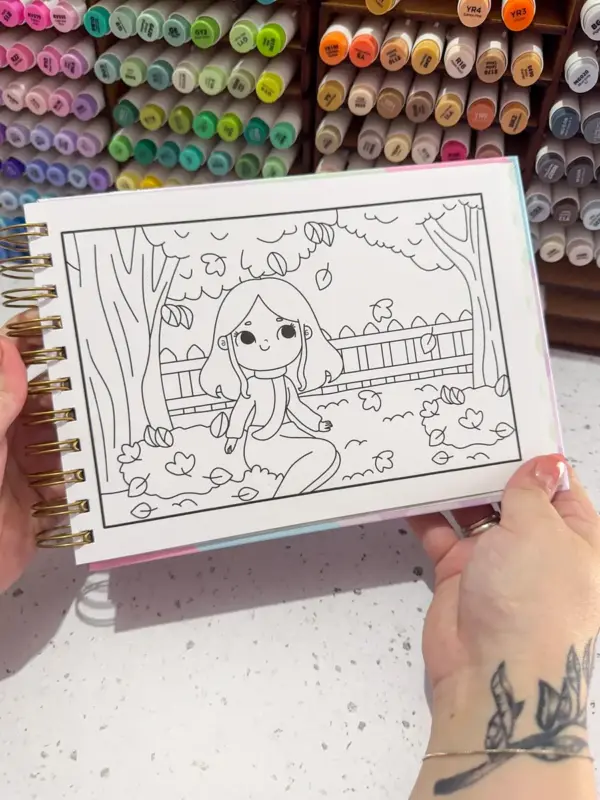 Desenhos para Colorir - Meninas em Versão Digital - Imagem 6