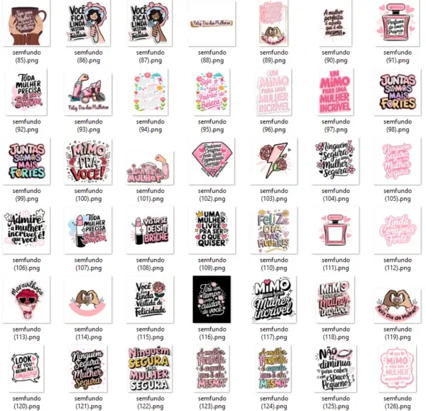 Kit Digital Frases Fortes para Presente Dia das Mulheres - Imagem 17