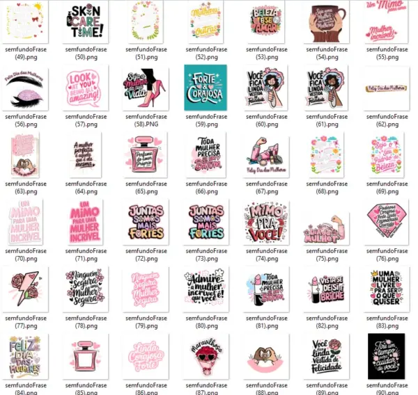 Kit Digital Frases Fortes para Presente Dia das Mulheres - Imagem 20