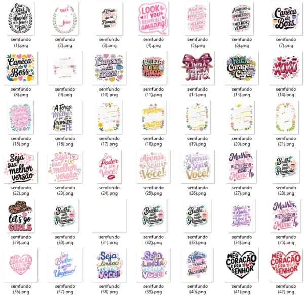 Kit Digital Frases Fortes para Presente Dia das Mulheres - Imagem 23