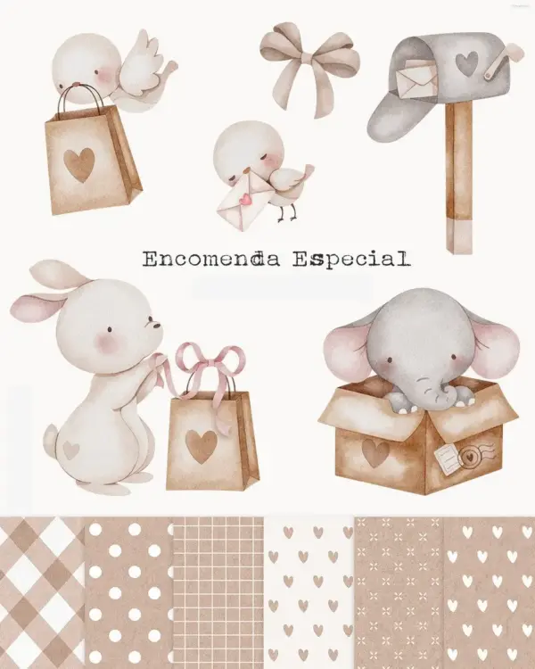Kit Digital Encomendas Criativas para Scrapbooking