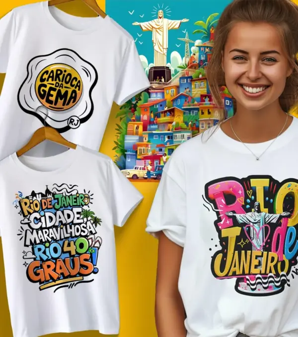 Arte Digital Rio de Janeiro: Frases Típicas em PNG