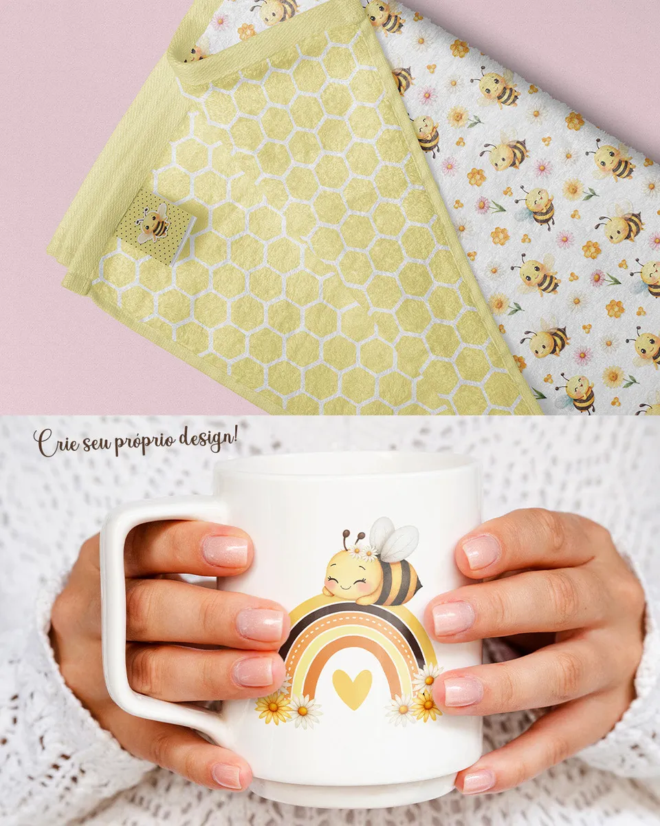 Arquivos PNG Abelhinhas para Projetos de Papercraft e Scrapbook 7 Arquivos PNG Abelhinhas para Projetos de Papercraft e Scrapbook - Imagem 7