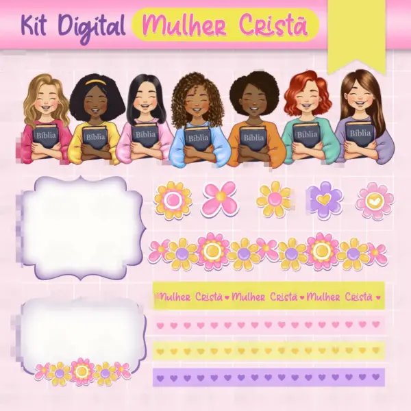 Arquivos PNG Mulher Cristã para Scrapbooking e Paper Crafts Devocionais - Imagem 3
