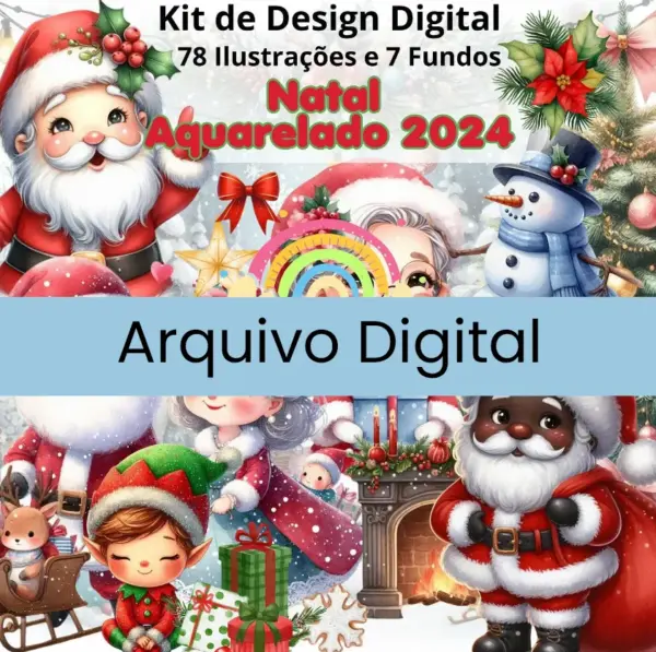 Arquivos PNG Papai Noel Scrapbooking e Decoração Festiva