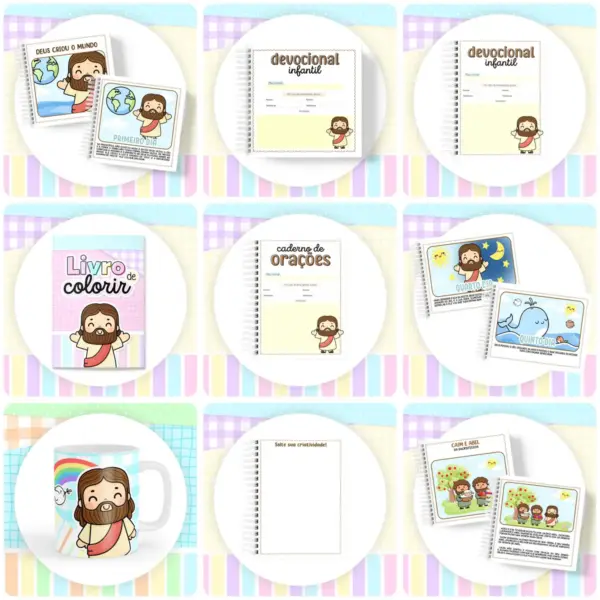 Histórias da Bíblia para Crianças Kit Digital em PDF Download - Imagem 3