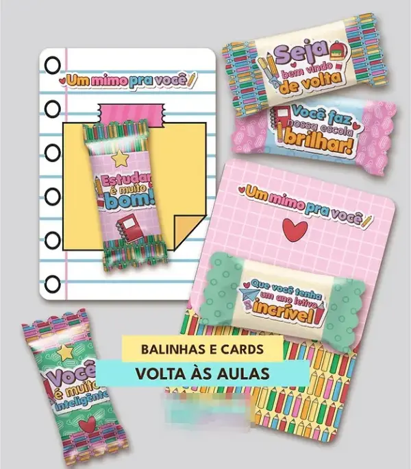 Kit Digital Material Escolar PNG para Personalizados - Imagem 3