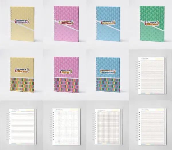 Kit Digital Material Escolar PNG para Personalizados - Imagem 6