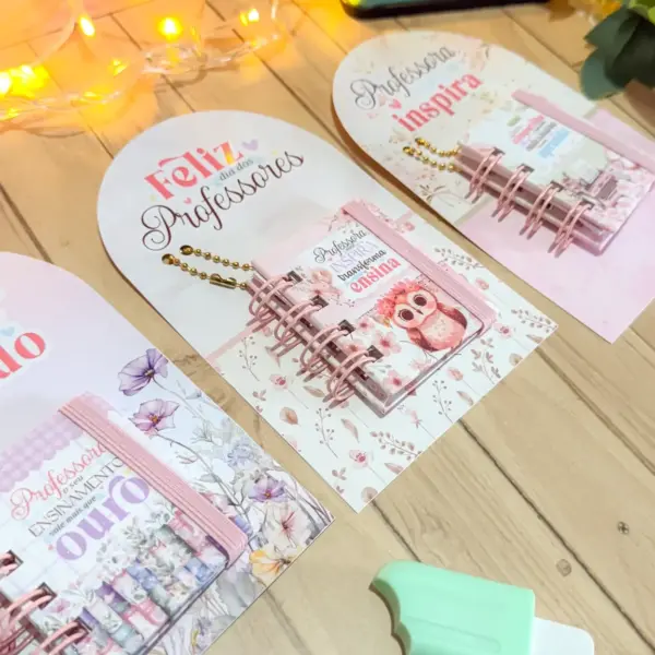 Kit Digital Caderninho Personalizado Card Mimo Professores