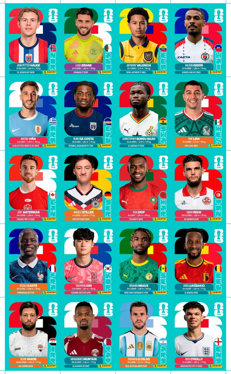 Figurinhas Copa do Mundo 2026 Kit Atualização Update Set PDF 5 Figurinhas Copa do Mundo 2026 Kit Atualização Update Set PDF - Imagem 5