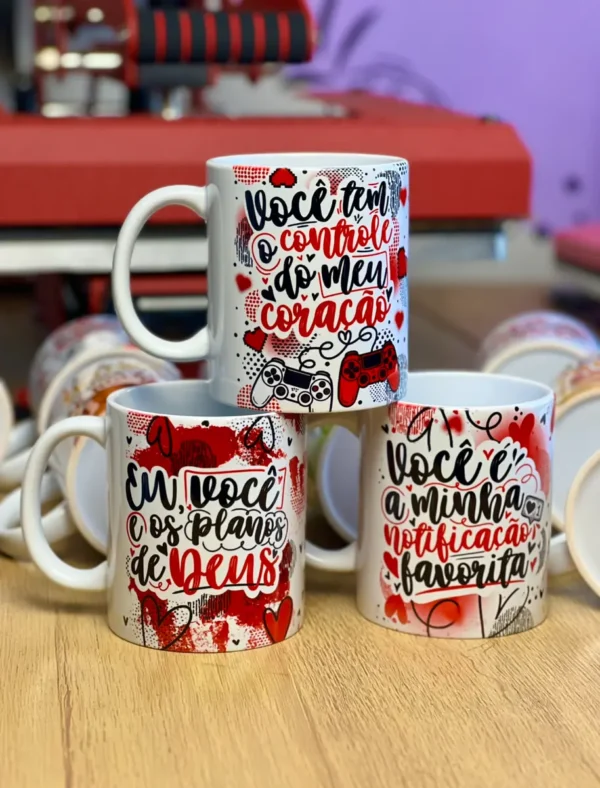 39 Artes JPG para Personalizar Canecas no Dia dos Namorados