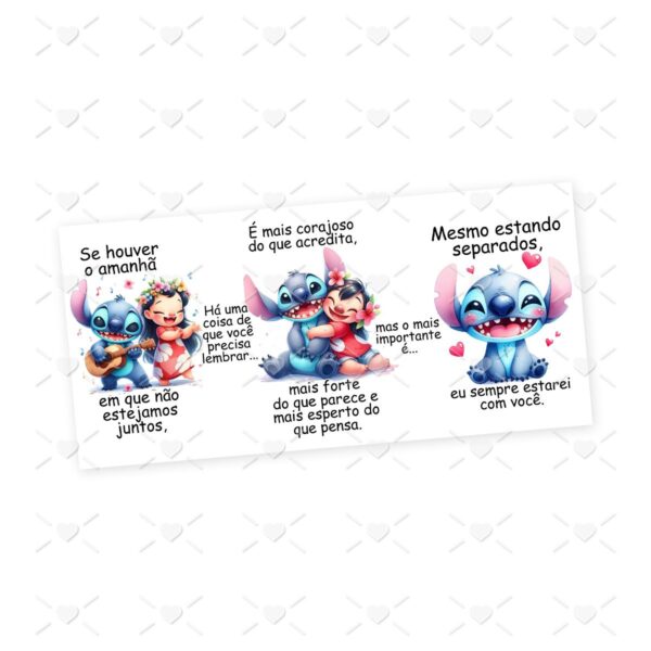 4 Estampas Caneca Lilo e Stitch Png Sublimação Amizade