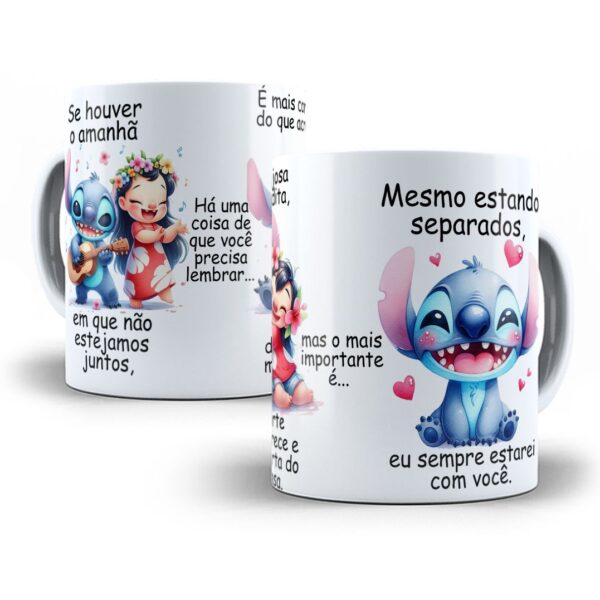 4 Estampas Caneca Lilo e Stitch Png Sublimação Amizade