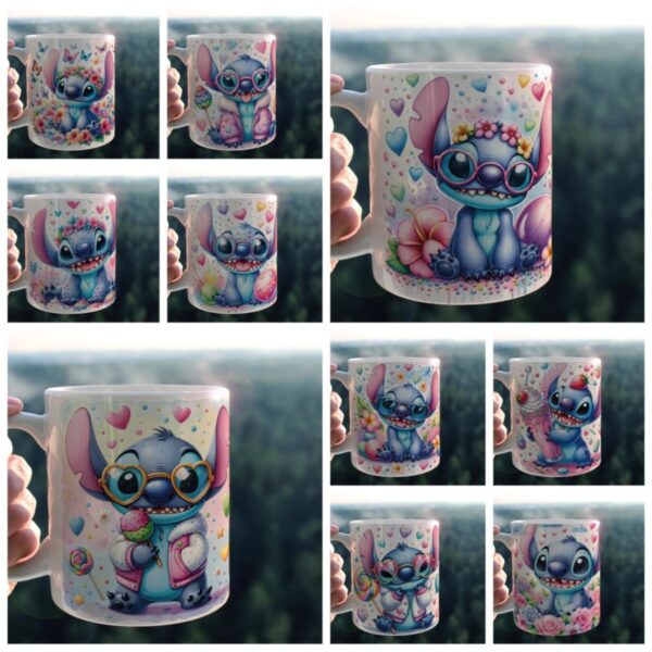 40 Artes Canecas Stitch - Png
