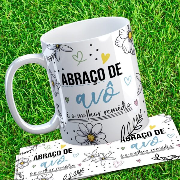 5 Artes Canecas Dia dos Avós Amor Eterno - Png e Corel