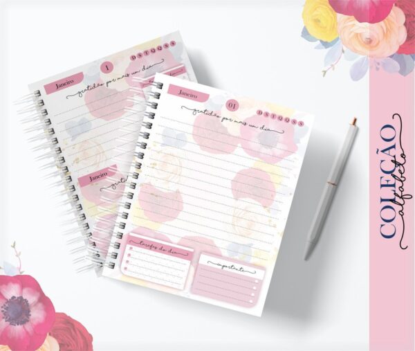 Agenda Alfabeto Colorido - Arquivo Digital
