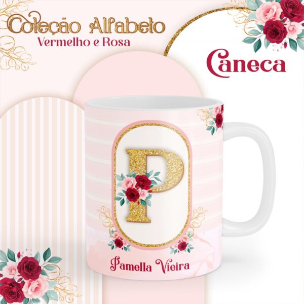 Agenda Alfabeto Vermelho e Rosa - Arquivo Digital