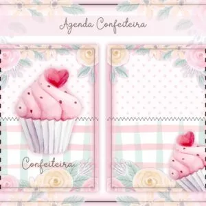 Agenda Confeiteira + Arte para caneca - Arquivo Digital 4 Agenda Confeiteira + Arte para caneca - Arquivo Digital