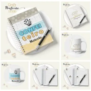Agenda Confeiteiro Masculina - Arquivo Digital