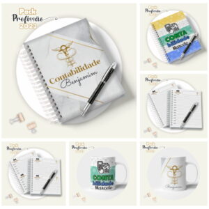 Kit Digital Agenda Masculina Contabilidade para Encadernar 13 agenda contabilidade masculina arquivo digital