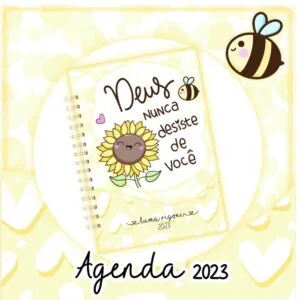 Agenda Datada 2023 Girassol Amarelo - Arquivo Digital